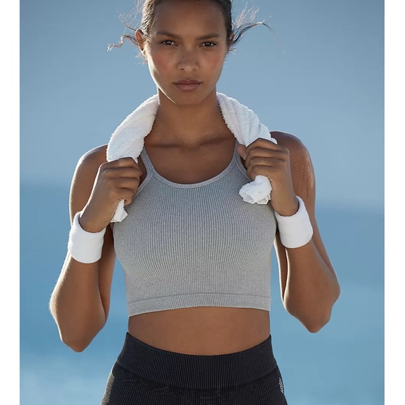 Free People happiness runs tank Heather Gray XS S - Picture 2 of 4